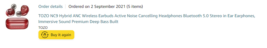 Tozo NC9: Affordable and Durable Wireless Earbuds